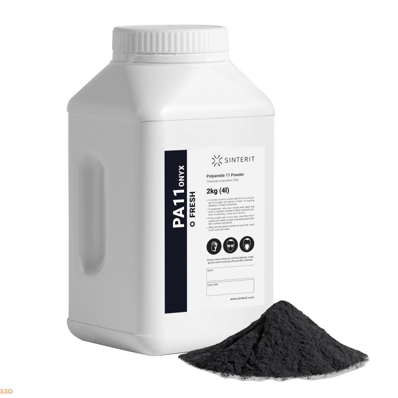 Poudre PA11 Onyx fresh 2kg noir Sinterit
