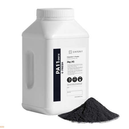Poudre PA11 Onyx fresh 2kg noir Sinterit