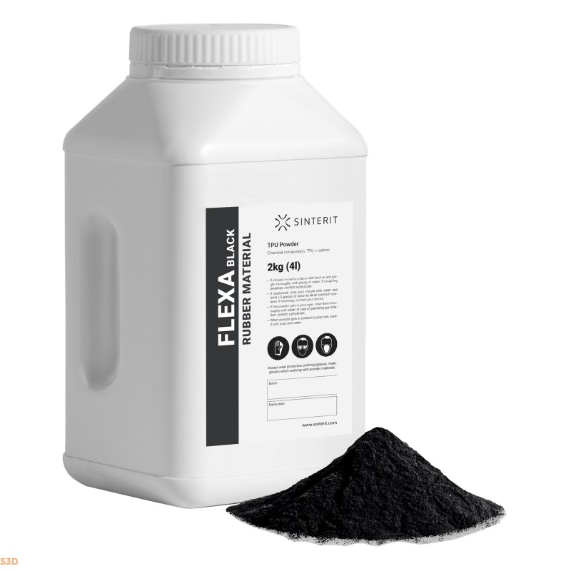 Poudre TPU Flexa Black 2kg Sinterit